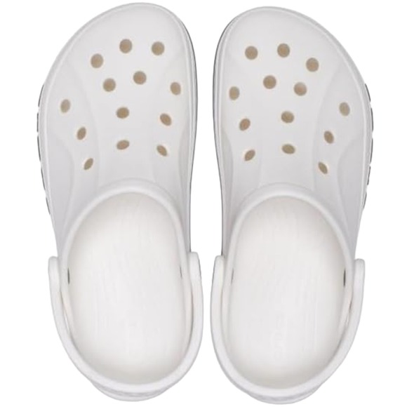 Crocs Adult Bayaband Clog Slip On Sandals White/Navy Men\'s Size 5 / Women\'s 7 main image 5